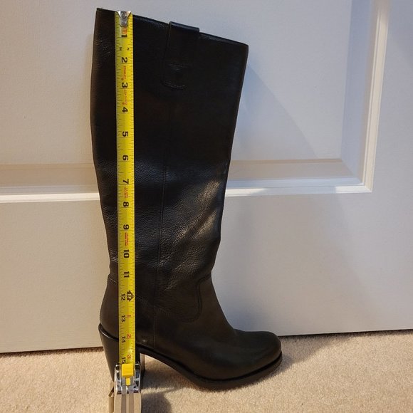 ๐ฎ๐น Riding Boots Leather - Size US 6 EU 36 - Made In Italy - Black - Stylish - Picture 14 of 15